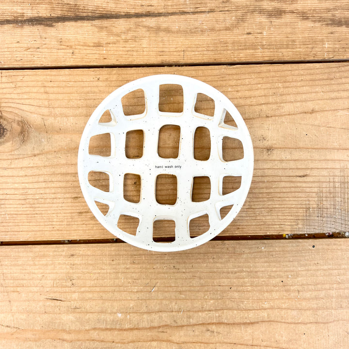 Stoneware Cream Baskets