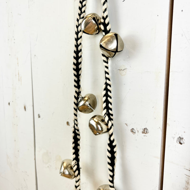 Black and White Jingle Bell Garland