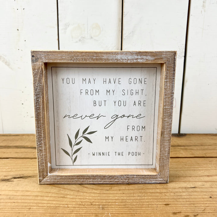 Decorative Signage with Leaf Detail