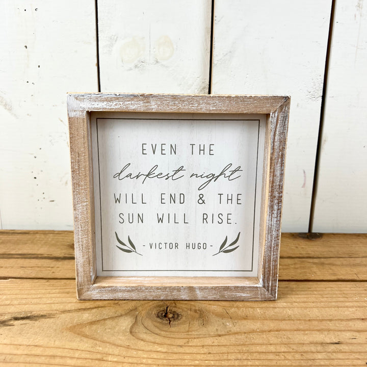 Decorative Signage with Leaf Detail