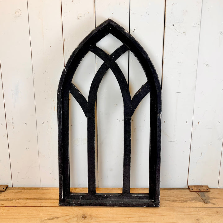 Distressed Black Window