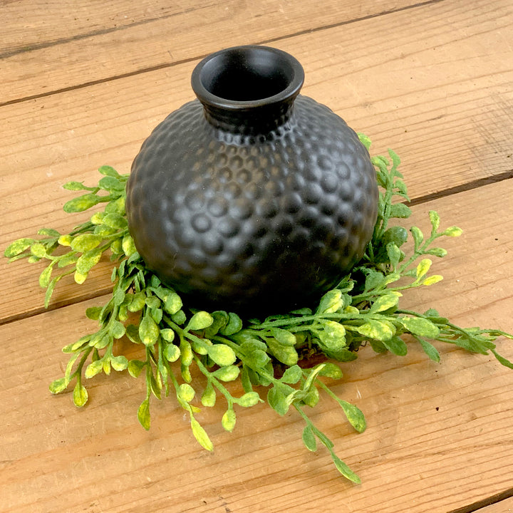 3" English Boxwood Candle Ring