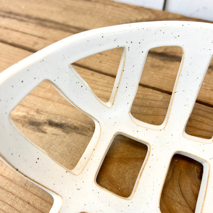 Stoneware Cream Baskets