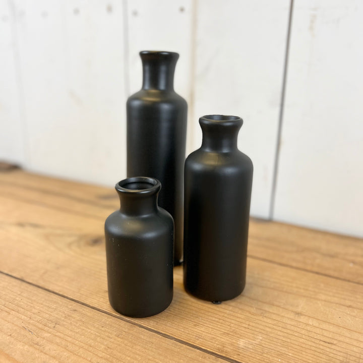 Black Bottle Vases