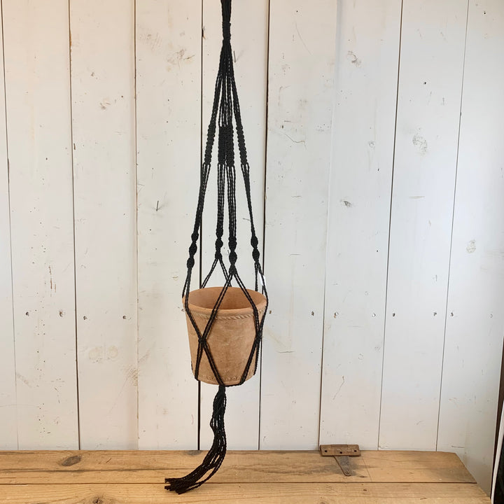Black Macramé Hanger