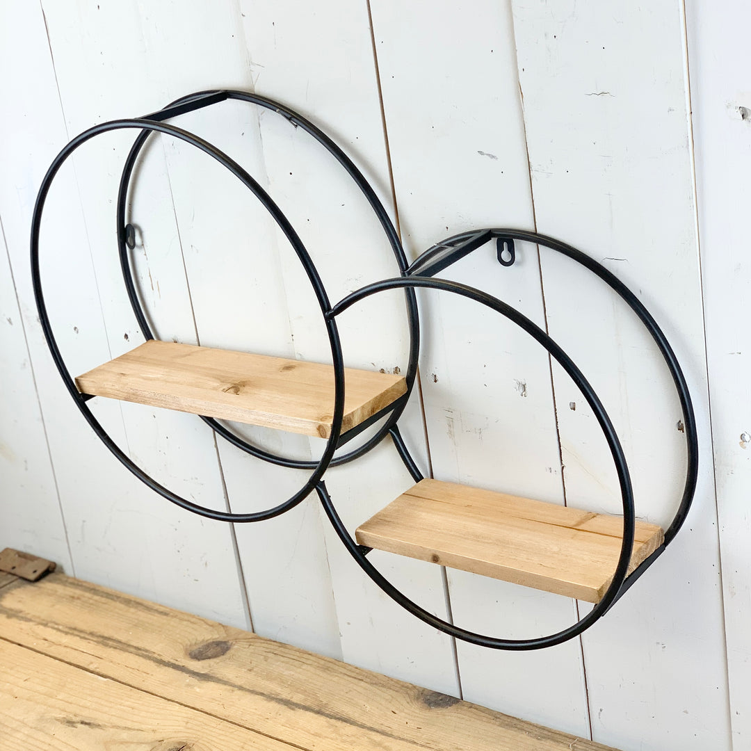 Two Circle Wall Shelf