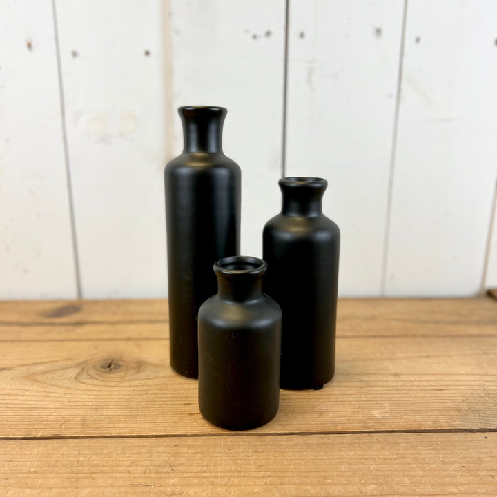 Black Bottle Vases