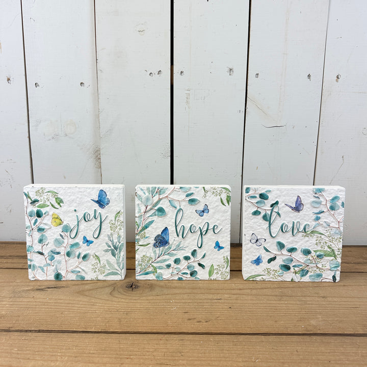 Blue Butterfly Plaques
