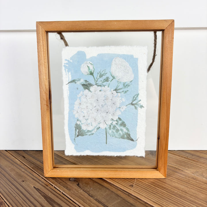 Recycled Paper Hydrangea Gallery Print - 4 Styles