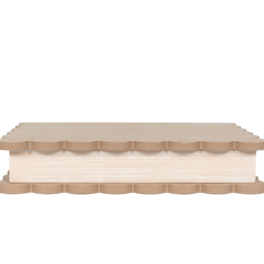 Wood Scallop Keepsake Box