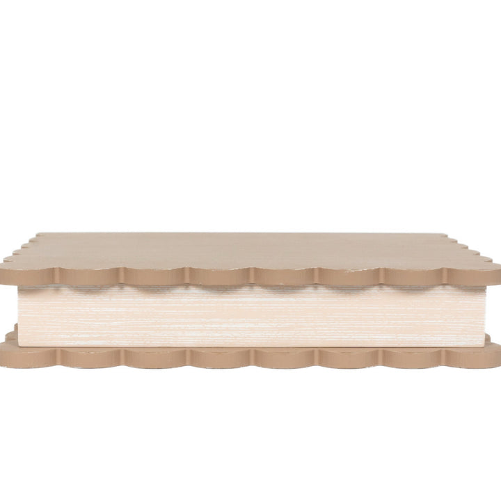 Wood Scallop Keepsake Box