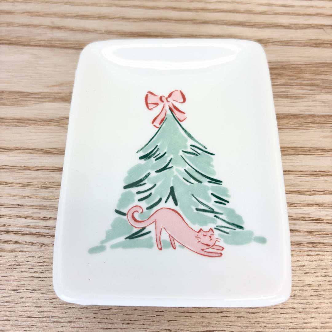 Festive Stoneware Dish - 4 Styles