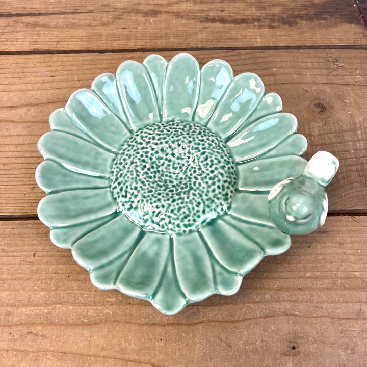 Floral Dishes with Birds