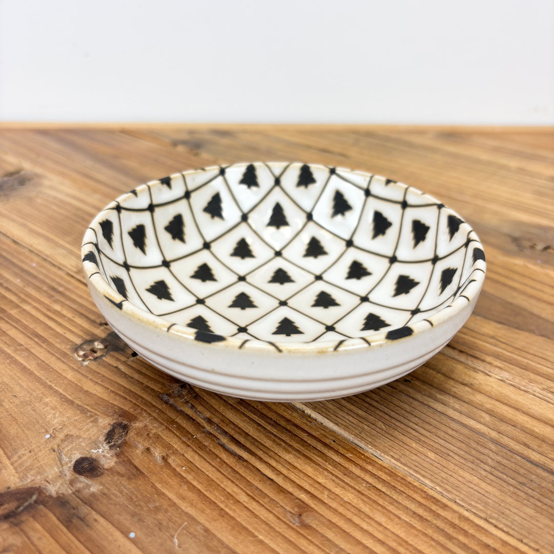 Tree Pattern Reactive Glaze Stoneware - 3 Styles