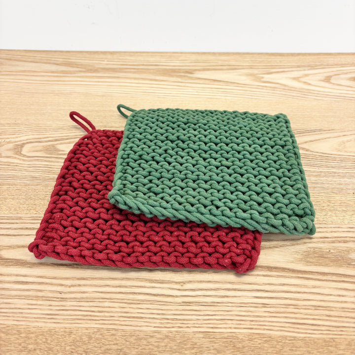 Crochet Christmas Pot Holder - Set of 2