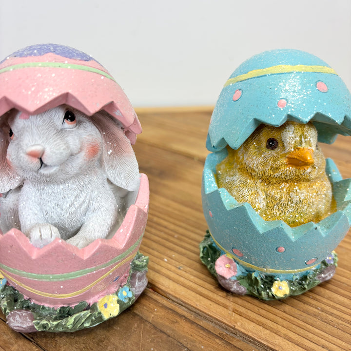 Easter Egg with Bunny & Chick - 2 Styles