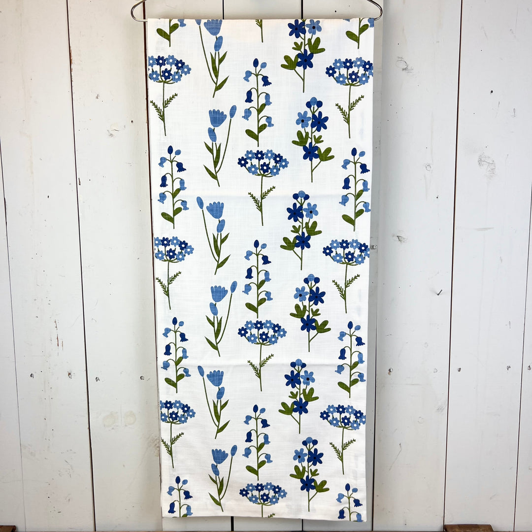 Blue Floral Table Runner