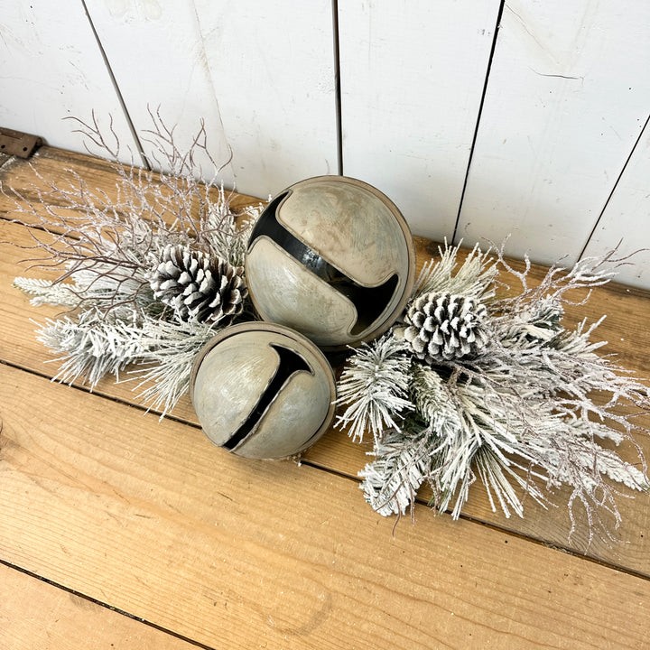 Flocked Pine & Jingle Bell Table Design Kit