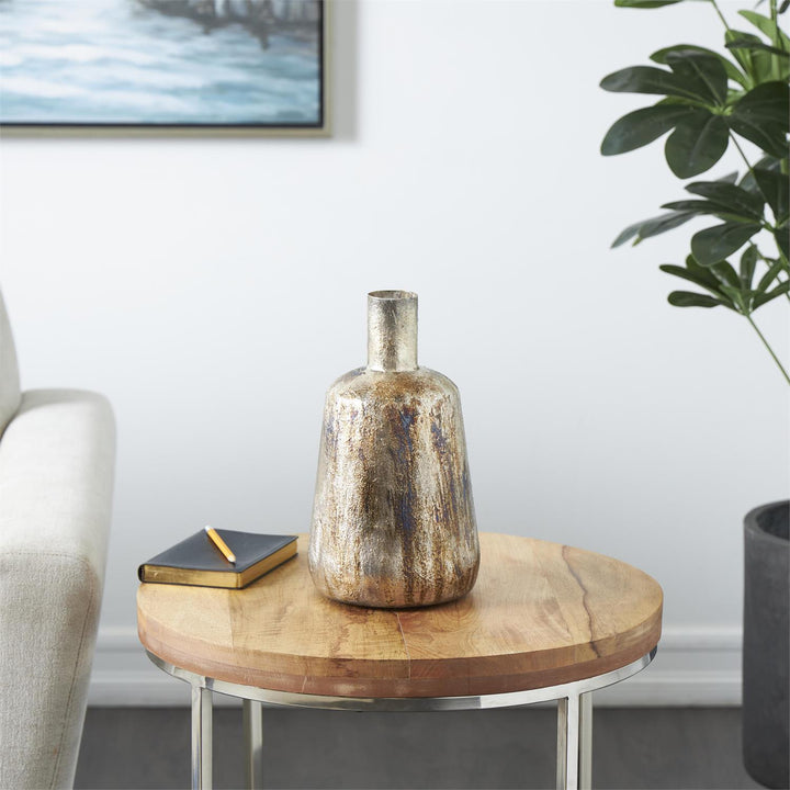 Bronze Foiled Metal Vase