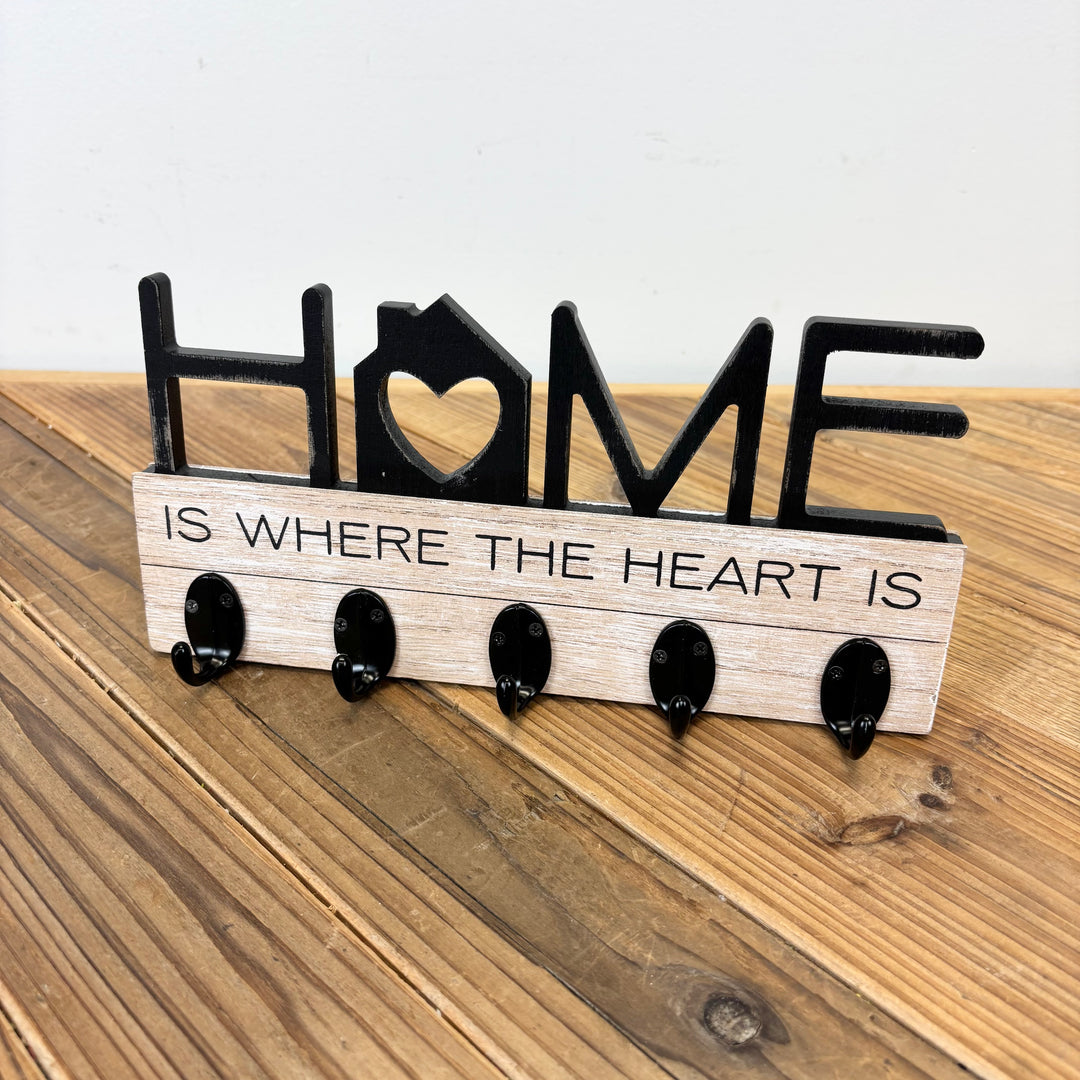 “Home is where the heart is” Wooden Hookboard
