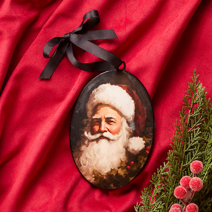 Santa Disc Ornament