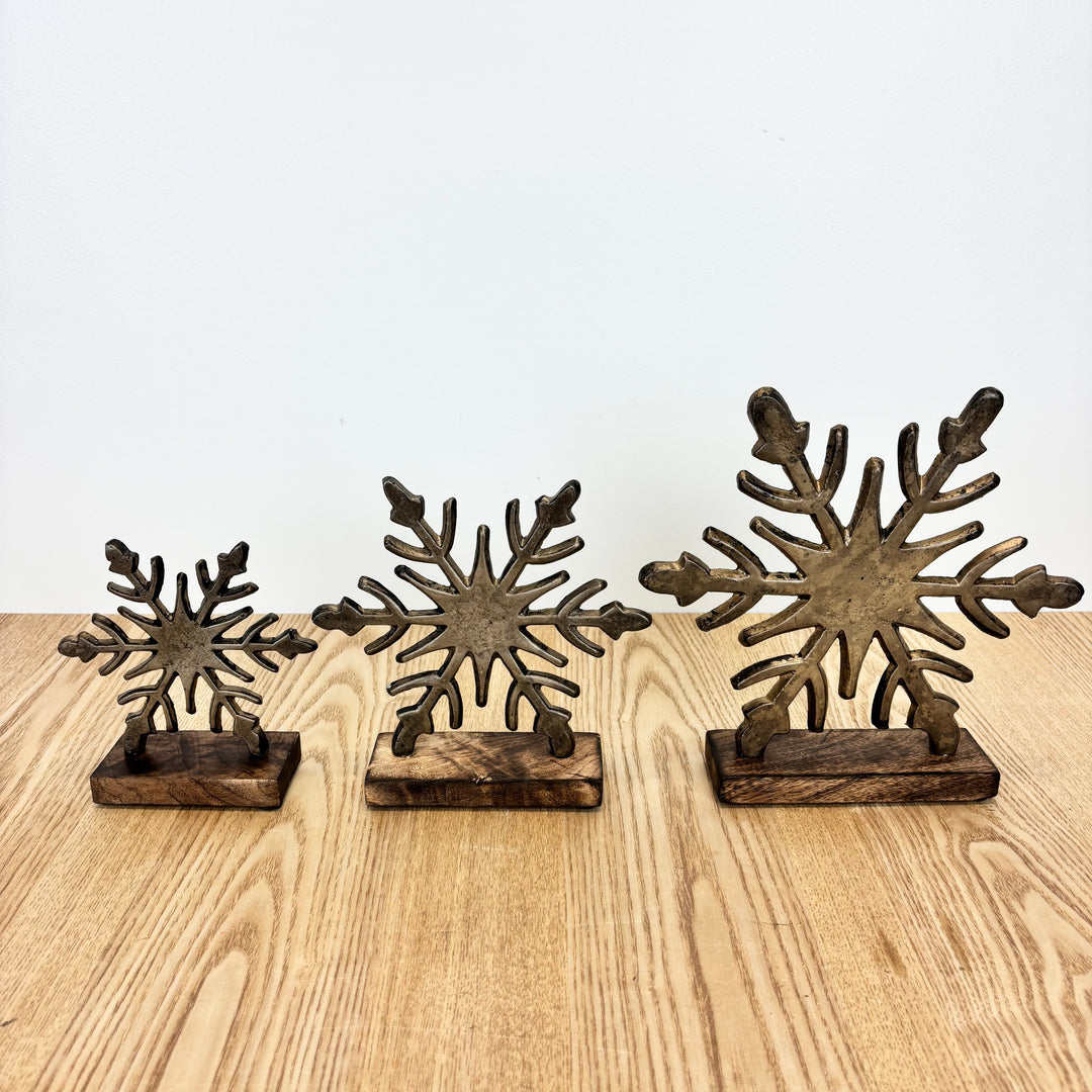 Cast Aluminum Snowflake - 3 Sizes