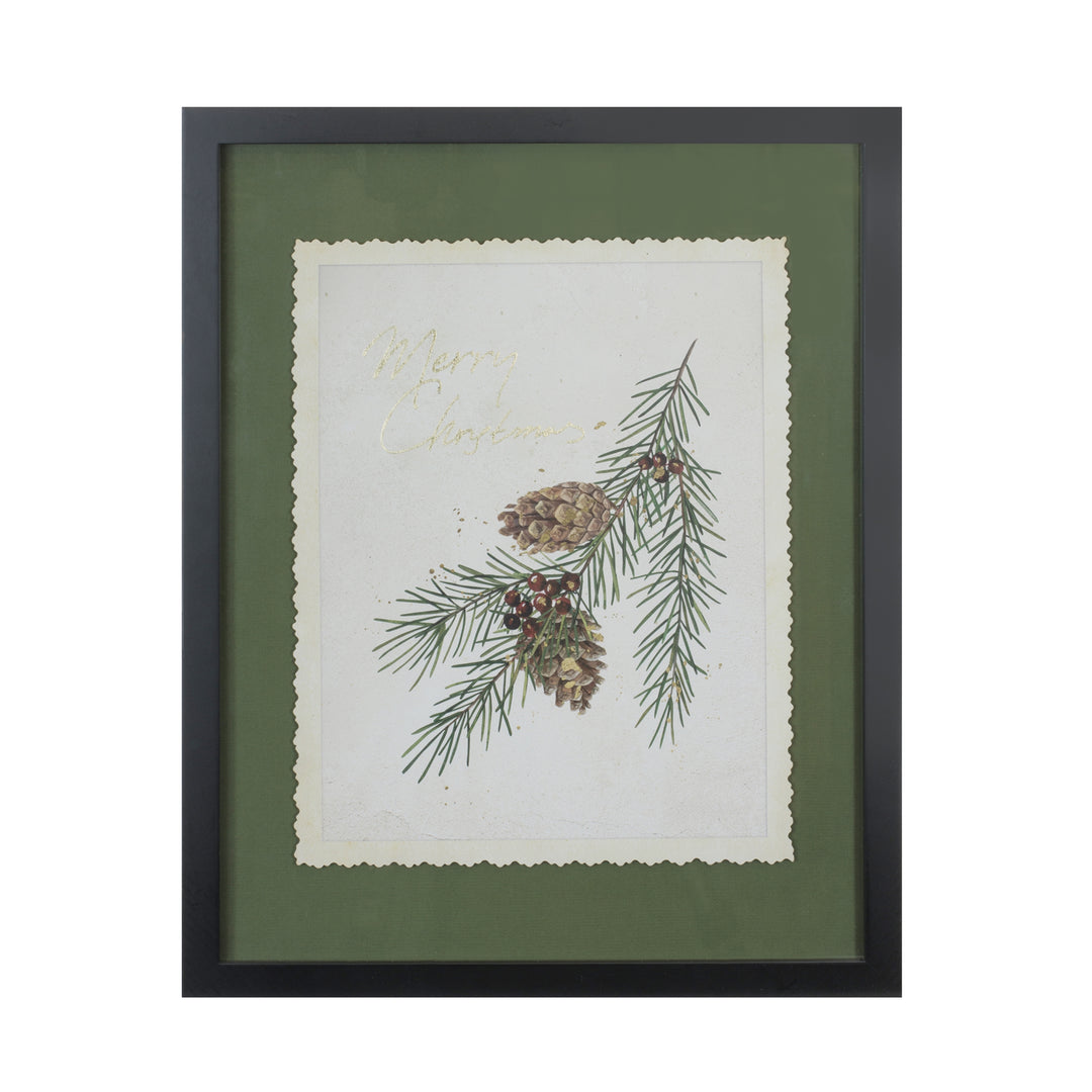 Merry Christmas and Pine Prints - 2 Styles to Choose From