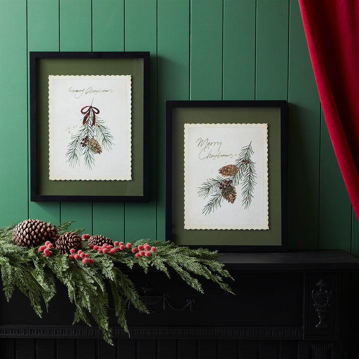Merry Christmas and Pine Prints - 2 Styles to Choose From