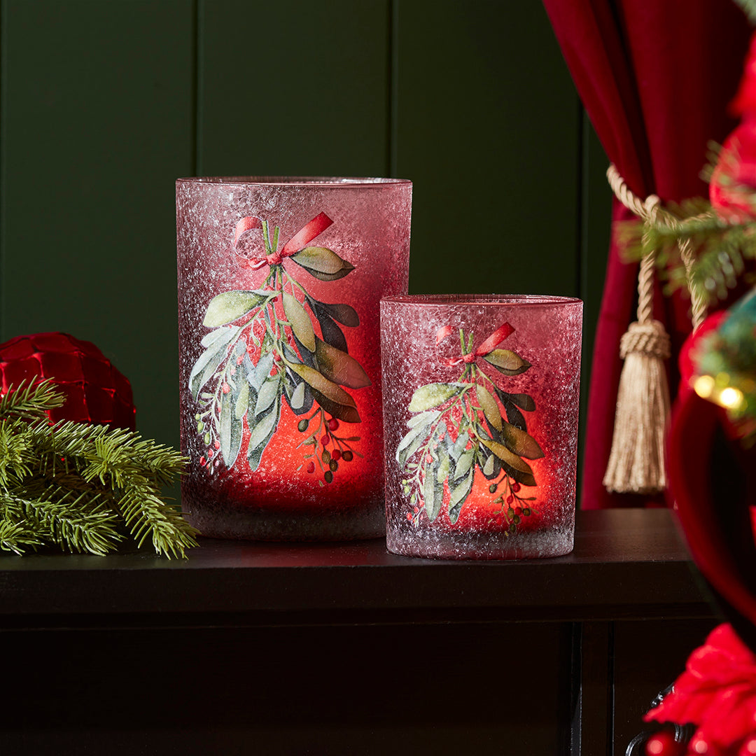 Mistletoe Candle Holder, 2 sizes