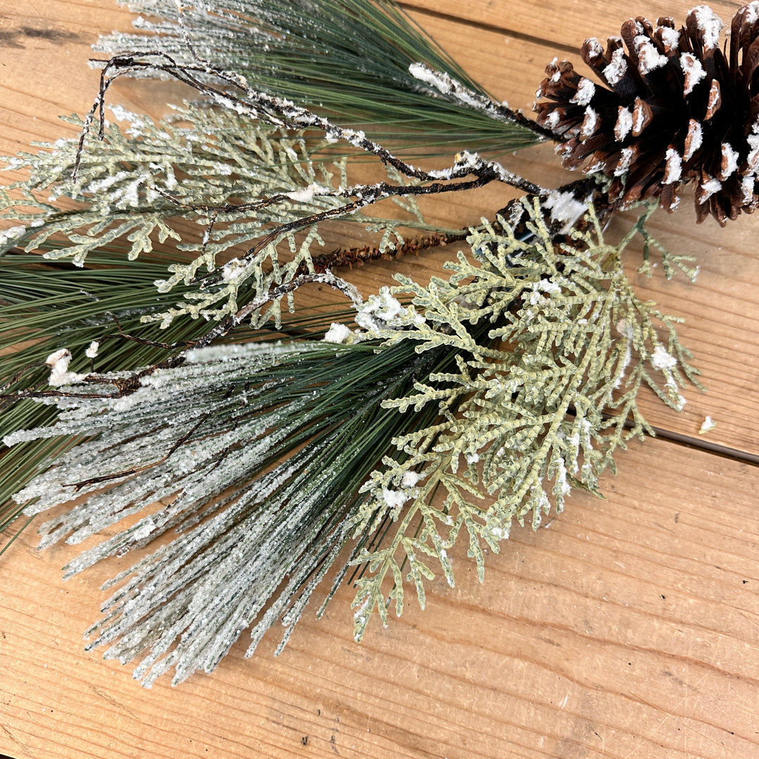 Frosted Mixed Pine & Cedar Stem