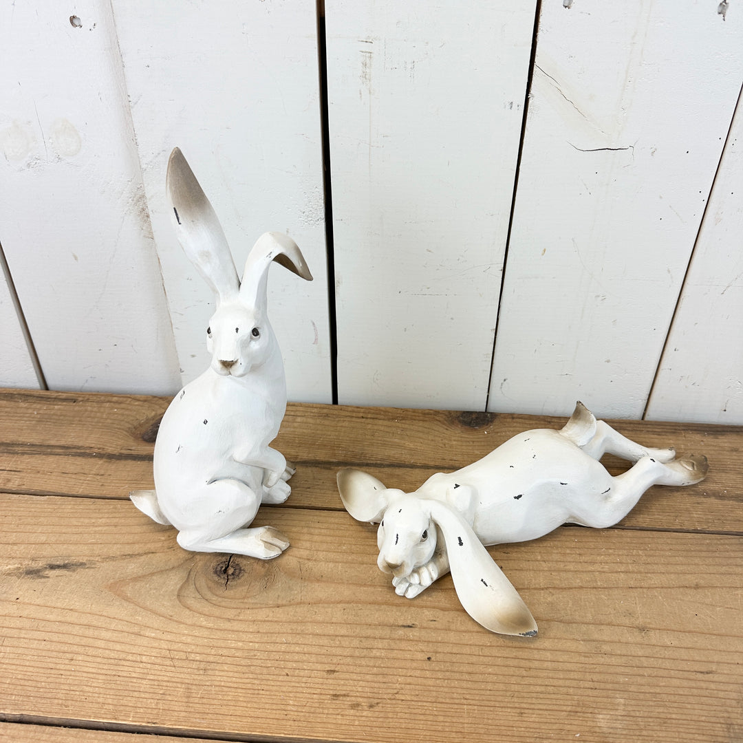 Sitting and Laying Bunny Set of 2