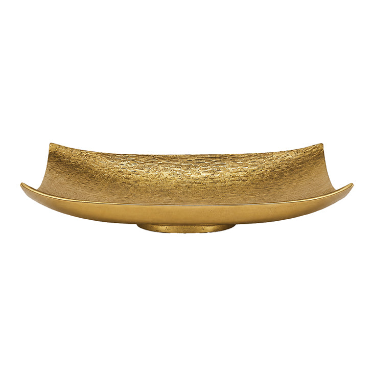 Gold Textured Wave Tray