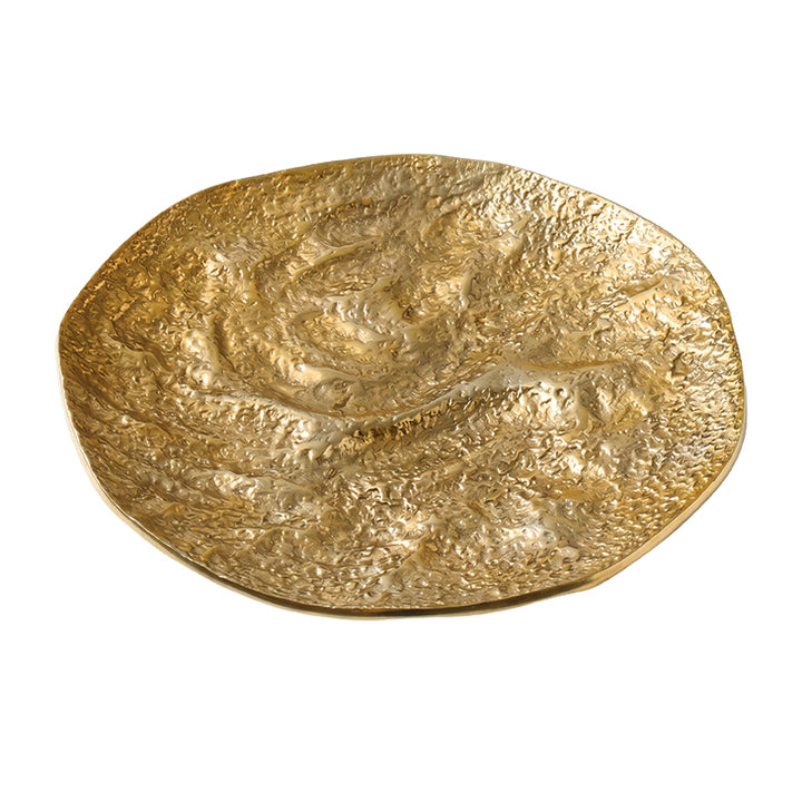 Textured Gold Aluminum Dish