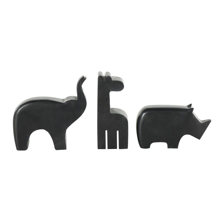 Marble Safari Animals, Set of 3 - 3 Colors