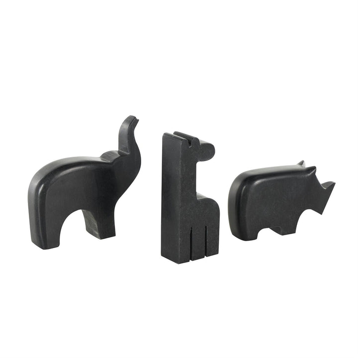 Marble Safari Animals, Set of 3 - 3 Colors
