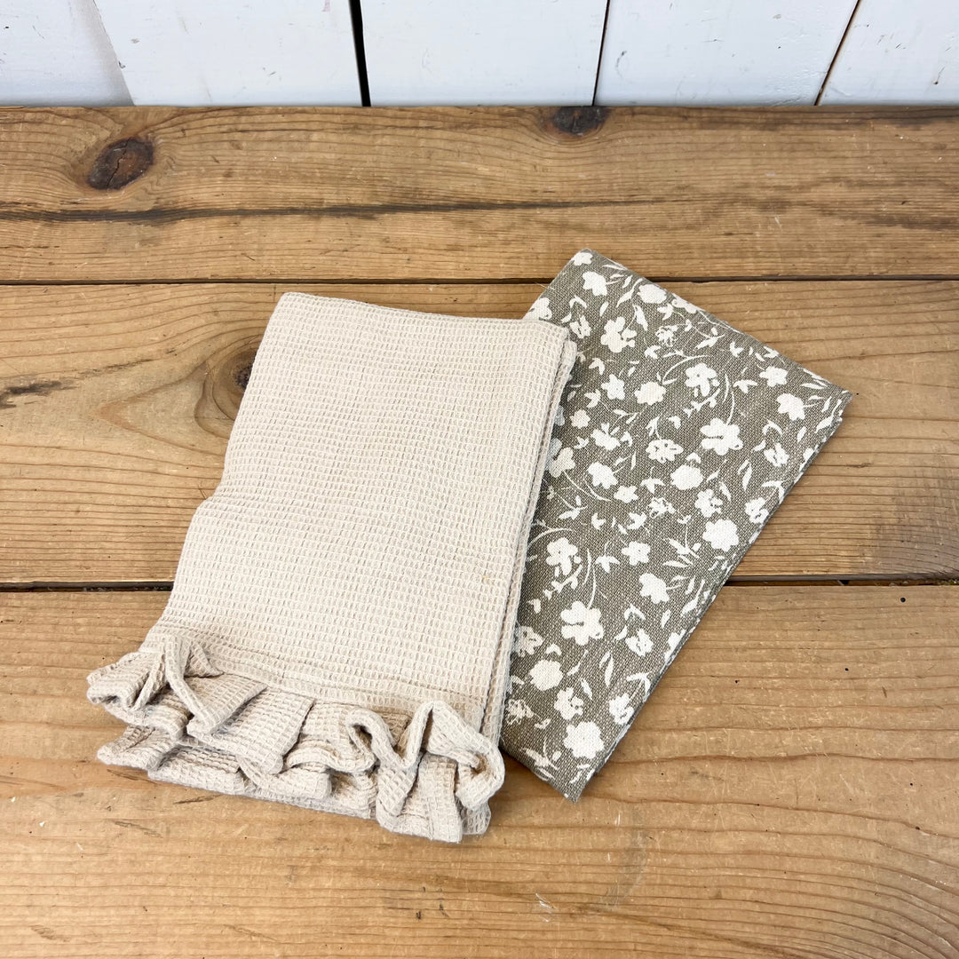 Oatmeal Tea Towel Set of 2