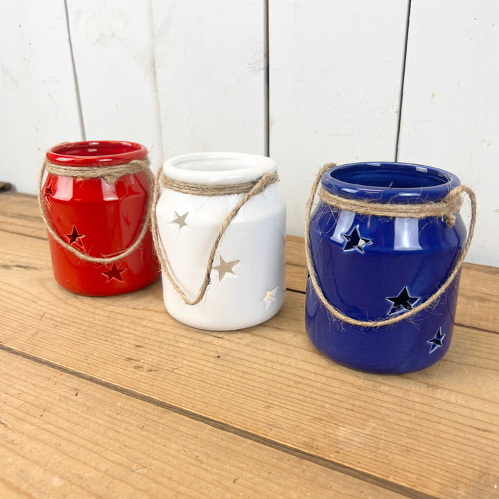 Americana Lanterns Set of 3