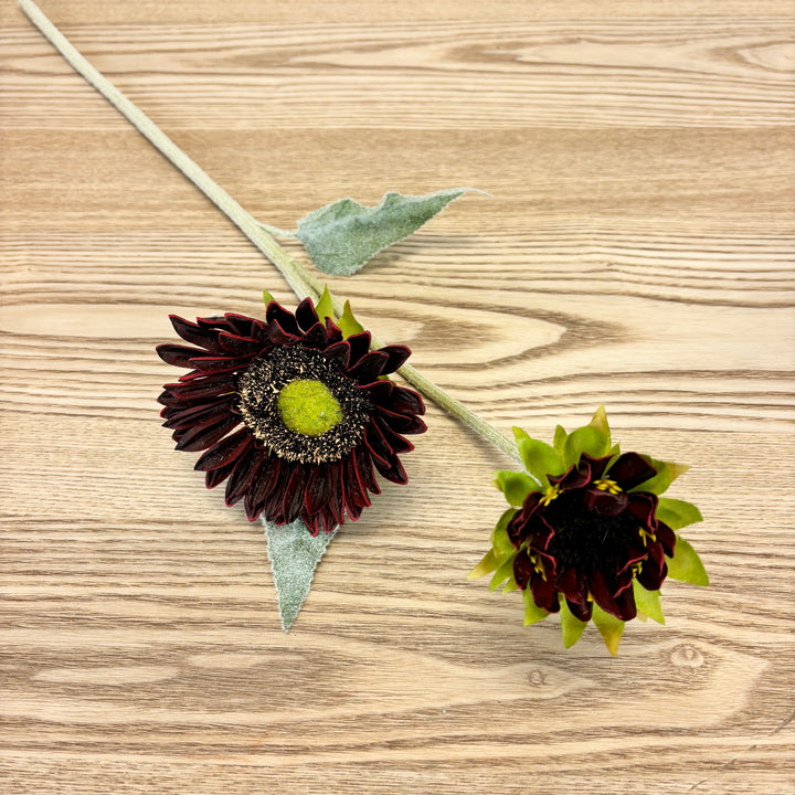 Real Feel Sunflower Spray - Rust