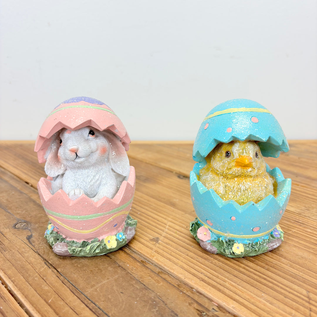 Easter Egg with Bunny & Chick - 2 Styles