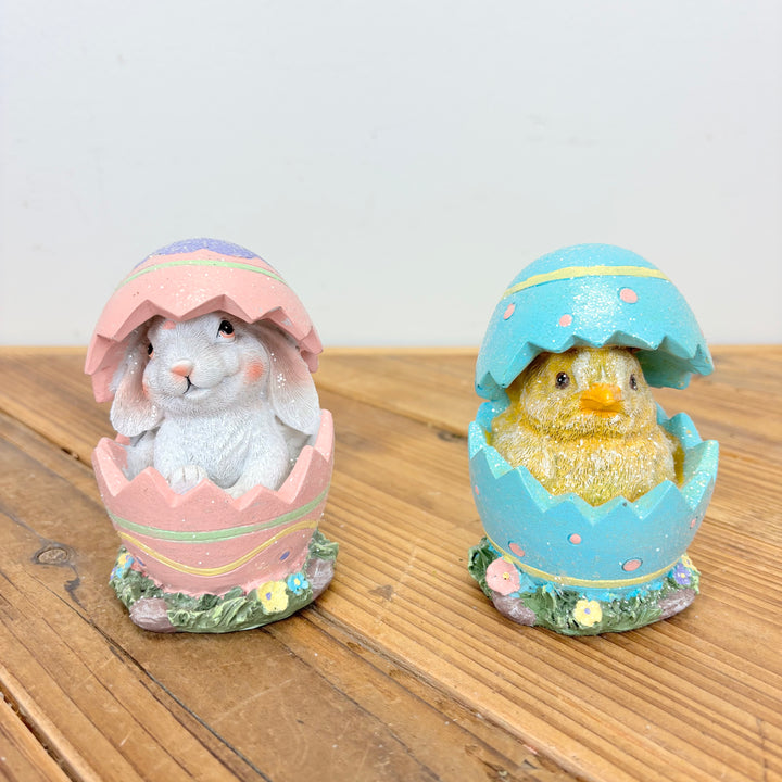 Easter Egg with Bunny & Chick - 2 Styles