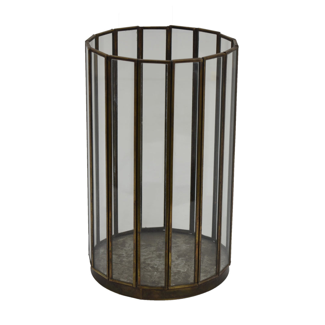 Metal / Glass Hurricane, 2 sizes