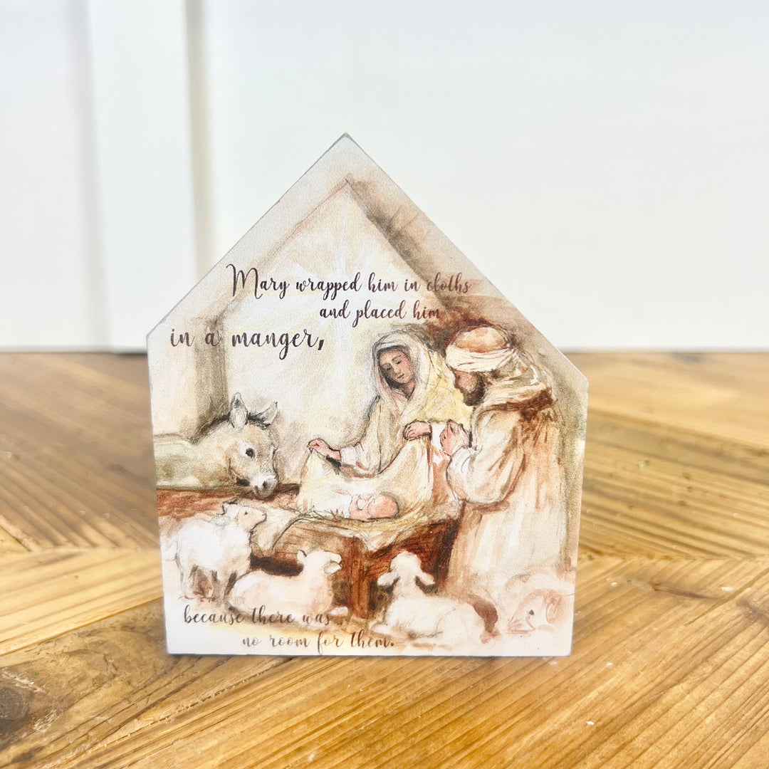 Nativity Block Signs - 4 Styles