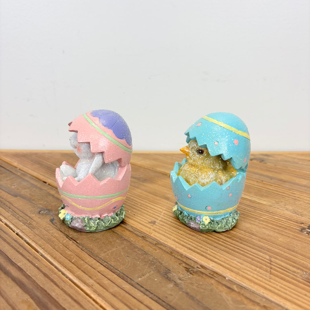 Easter Egg with Bunny & Chick - 2 Styles