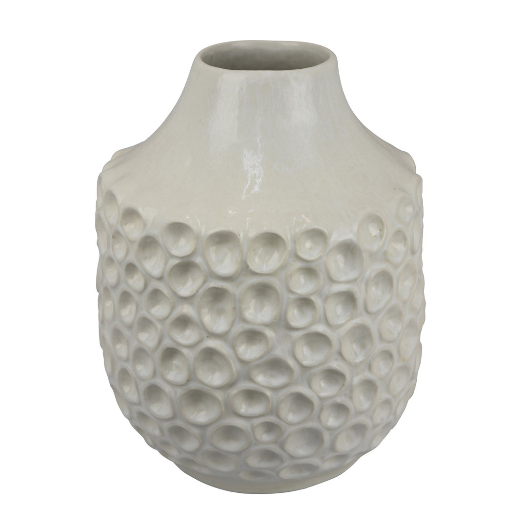 White Vase with Pattern