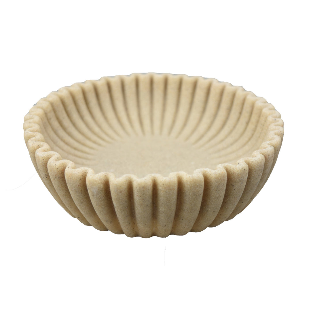 Ribbed Scalloped Bowl, 3 Sizes, 2 Colors