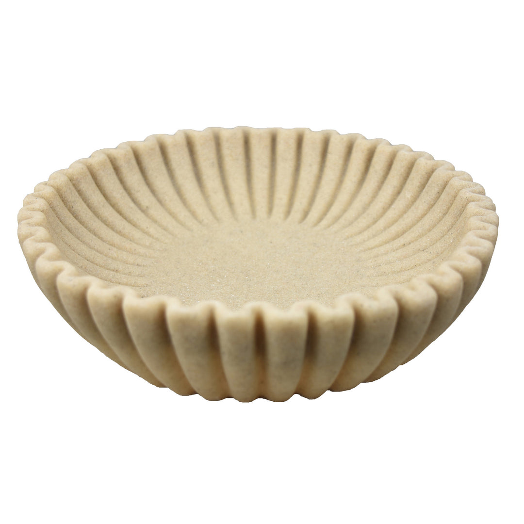 Ribbed Scalloped Bowl, 3 Sizes, 2 Colors