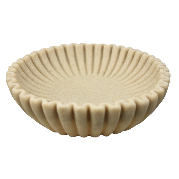 Ribbed Scalloped Bowl, 3 Sizes, 2 Colors