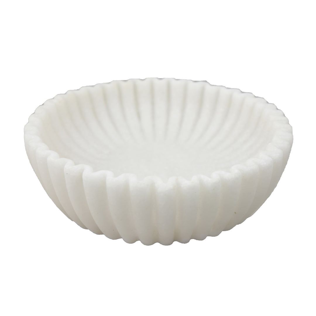 Ribbed Scalloped Bowl, 3 Sizes, 2 Colors