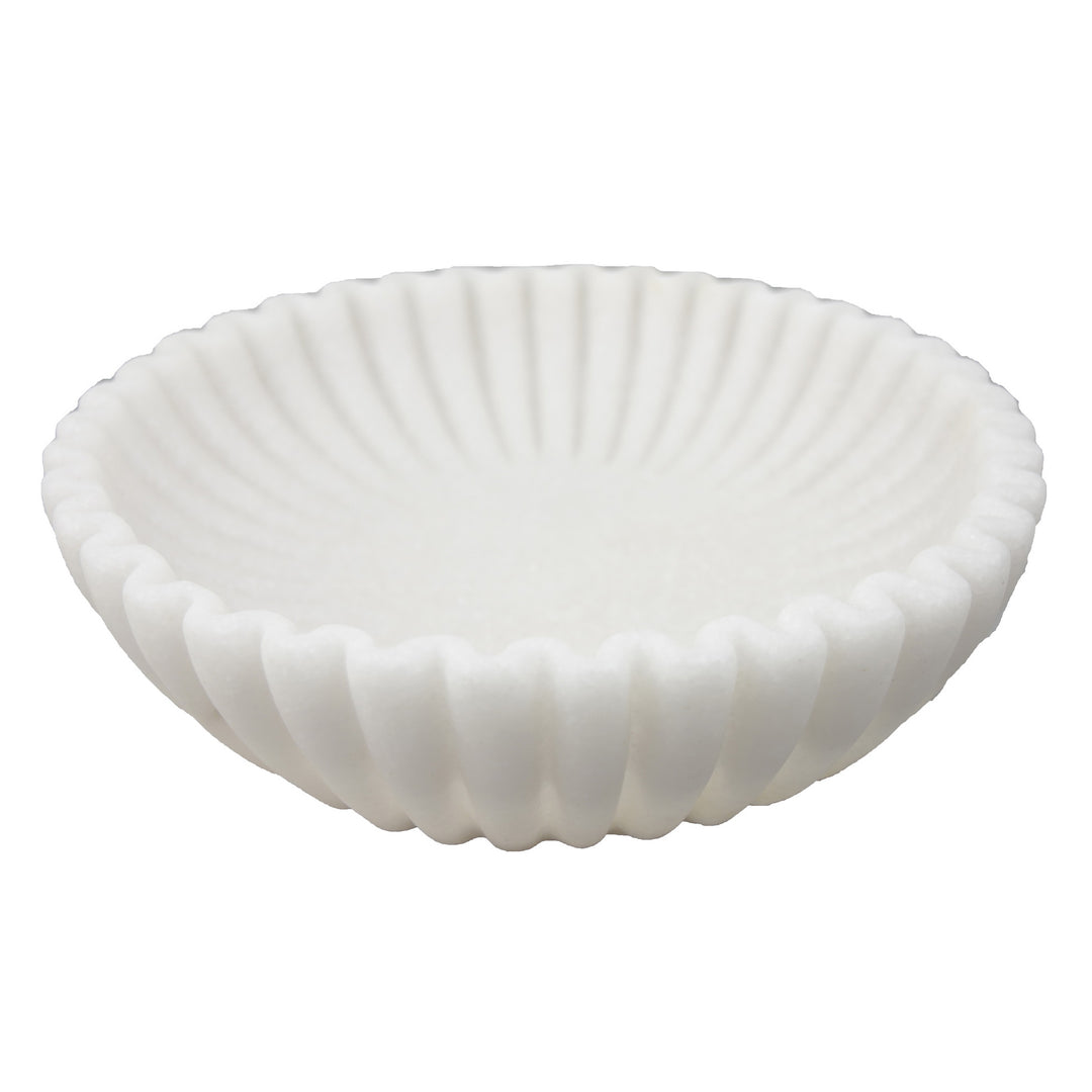 Ribbed Scalloped Bowl, 3 Sizes, 2 Colors
