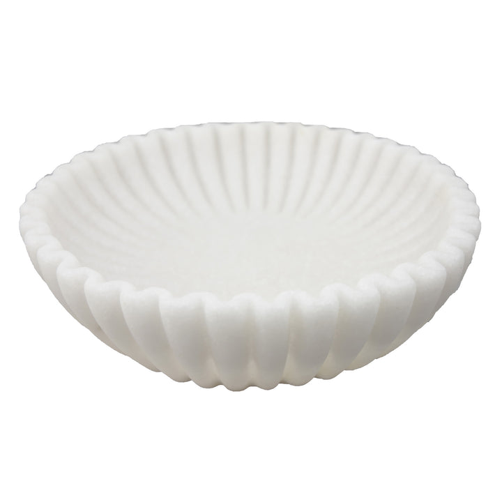 Ribbed Scalloped Bowl, 3 Sizes, 2 Colors